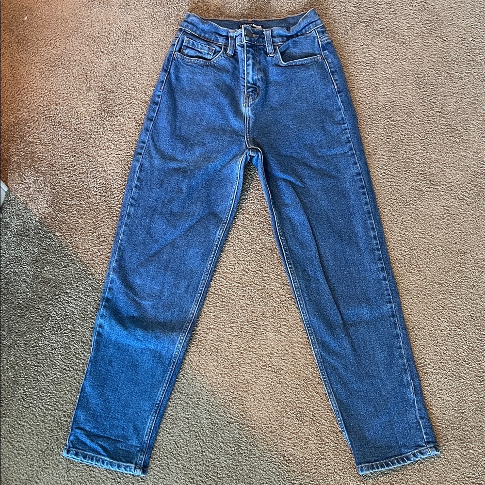 Fashion Nova Blue Ankle Jeans